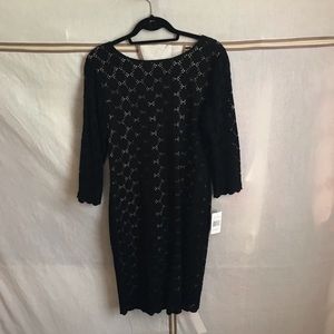 Black and Nude Dress - Size 10